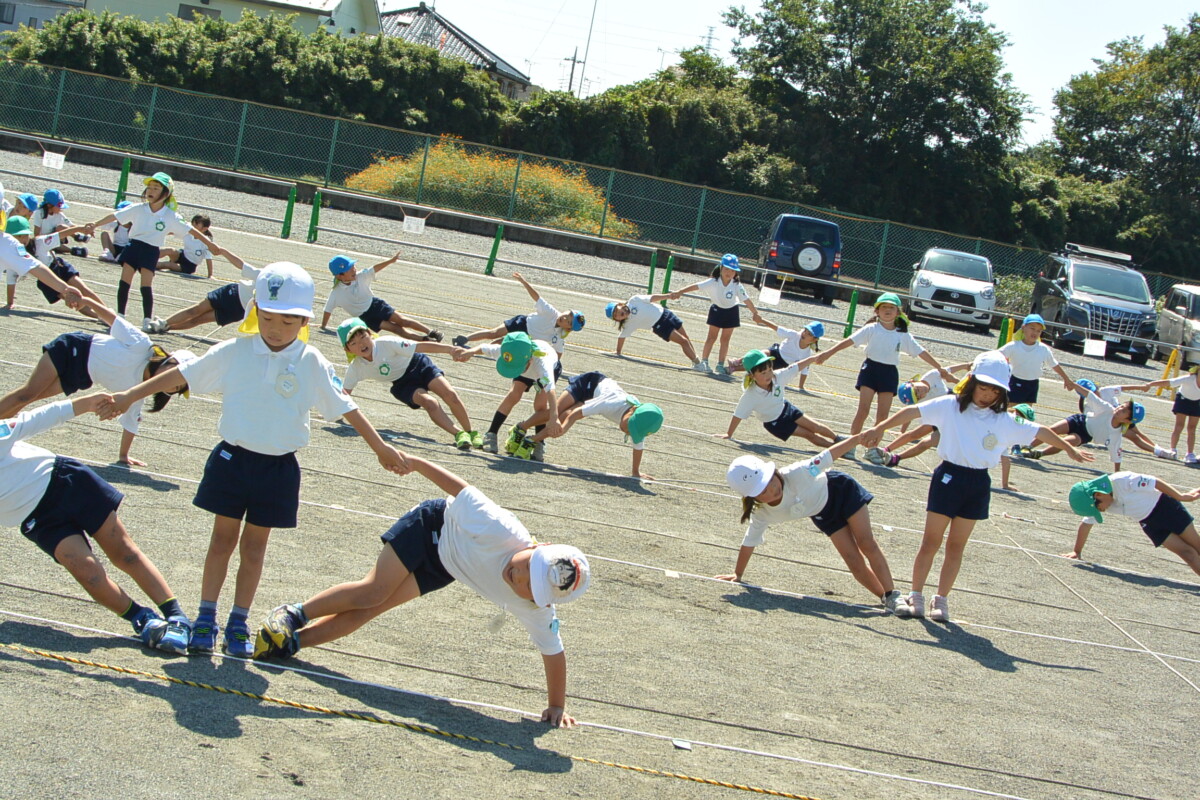 気合い十分 組体操 ゆたか幼稚園